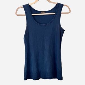 Lilla P Tank Top - Blue - Scoop Neck - Size M